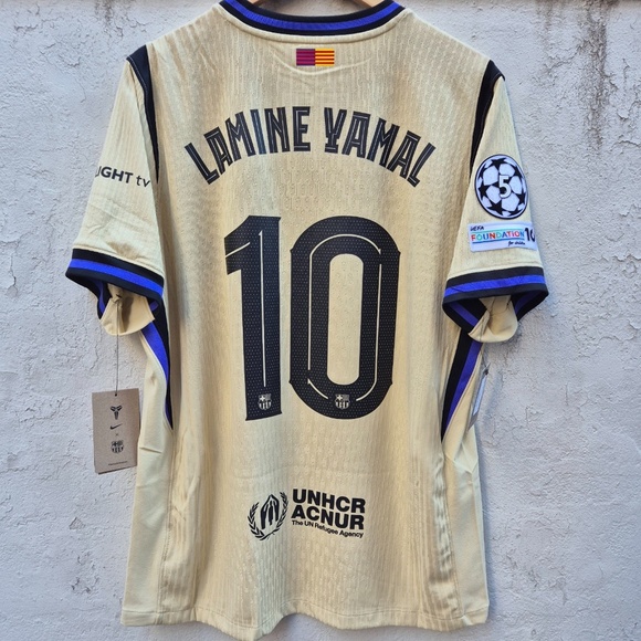 25/26 Nike FC Barcelona #10 LAMINE YAMAL Away Match ADV Soccer Jersey HJ4554-784